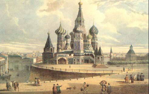 The Churh of St. Basil the Blessed.
Lithography of Bishbua